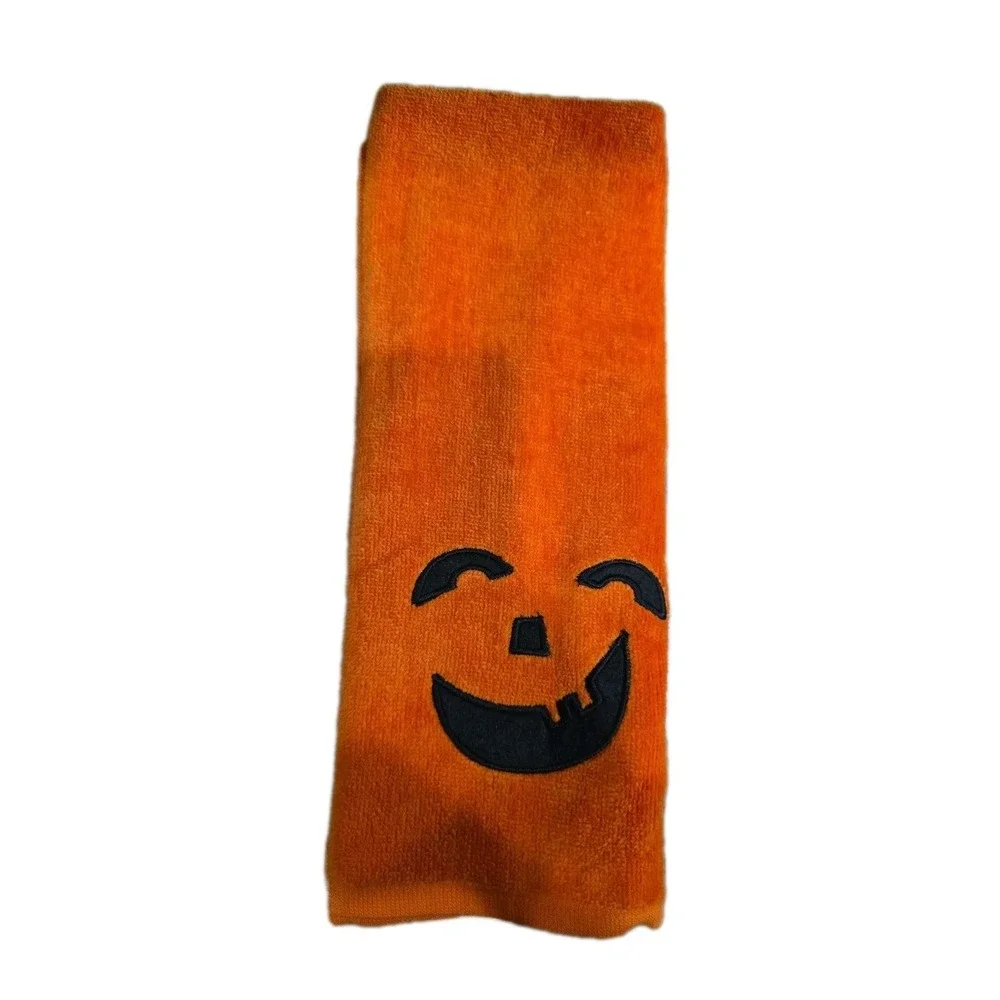 Set Of 4 Halloween Kitchen Dish Towels, Ghost,Pumpkin, Cat & Monster EXCELLENT